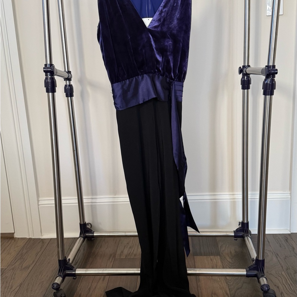 Ramy Brook Purple and Black Jumpsuit